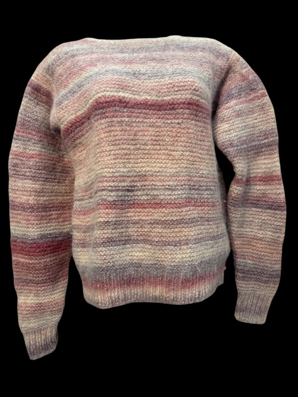 Hand Knitted Mohair Sweater Pink EUC - Sz Small